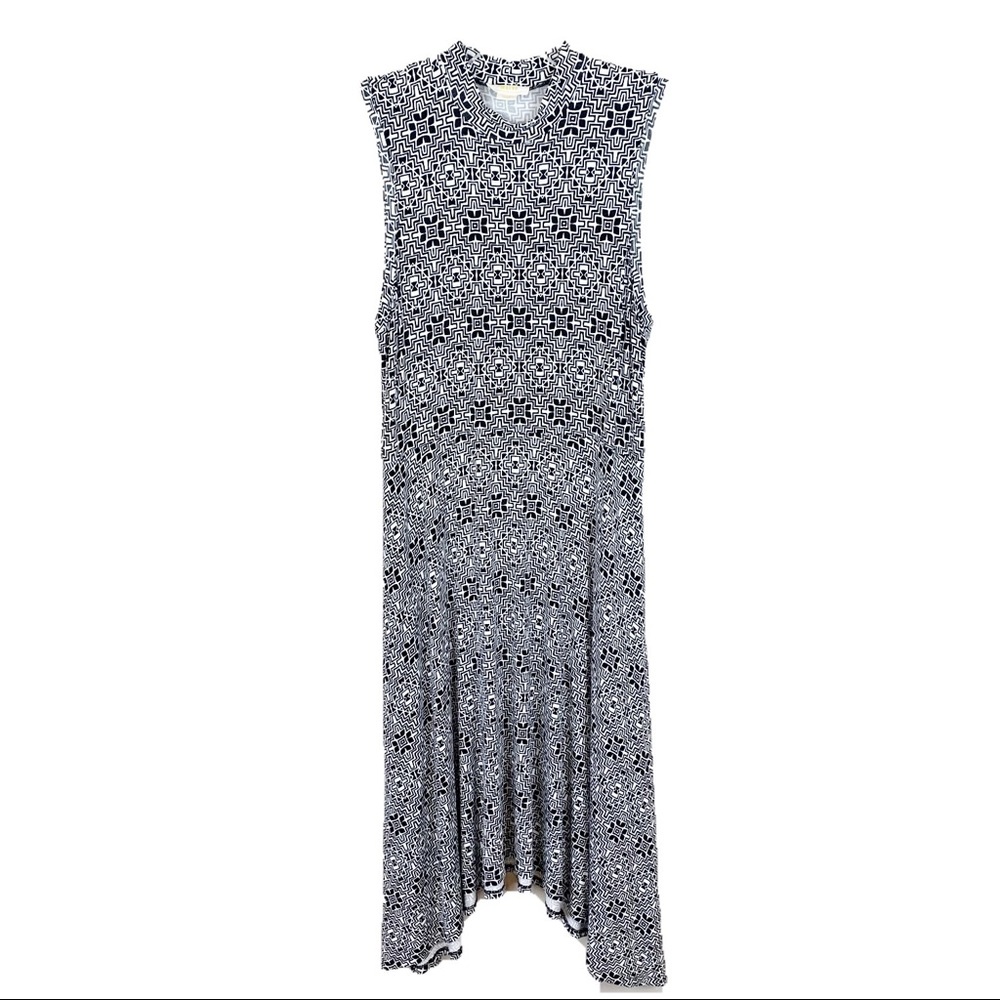 Anthropologie Maeve Geometric Sleeveless Dress